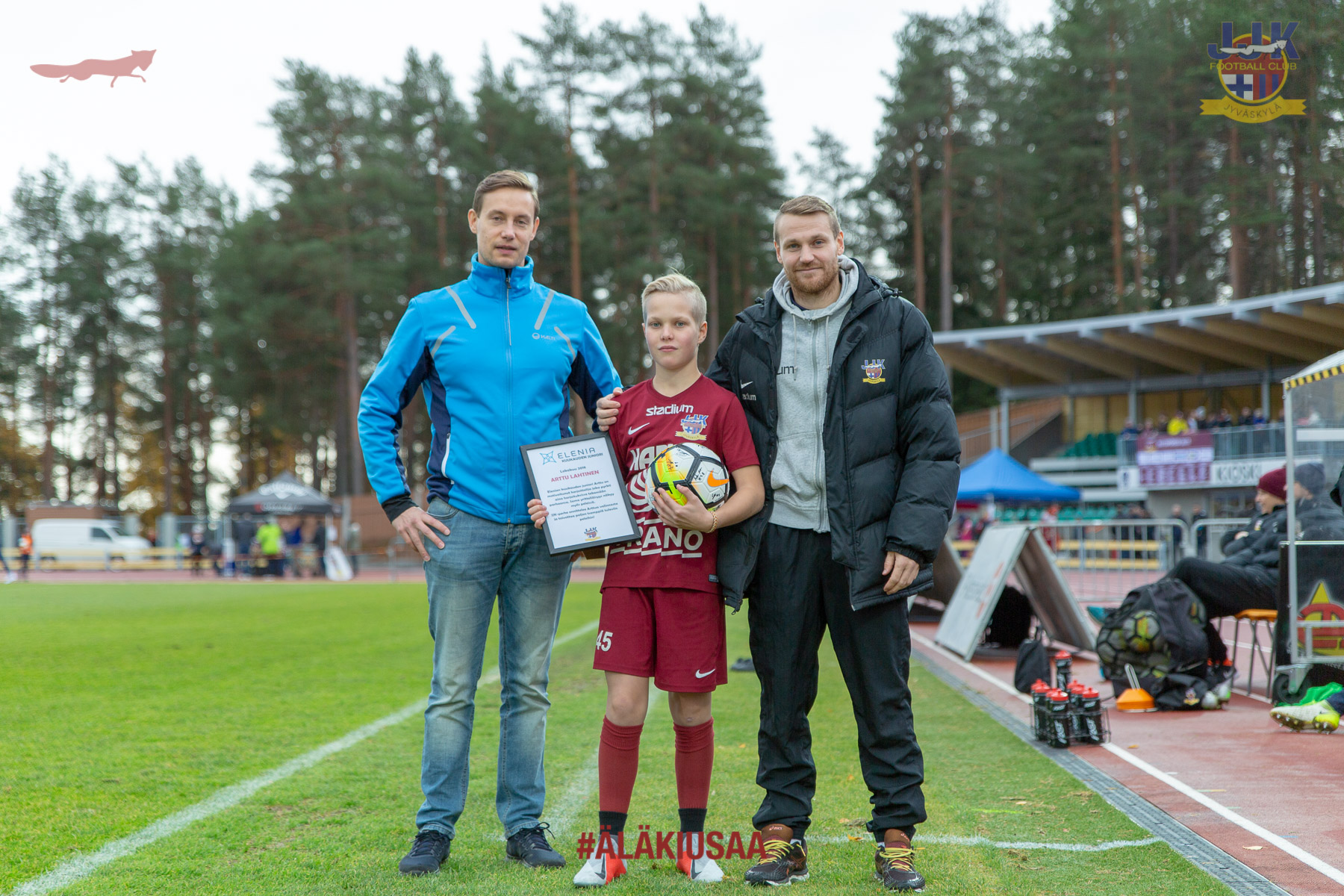 Kauden 2018 viimeinen Kuukauden juniori palkittiin JJK – AC Kajaani -ottelussa
