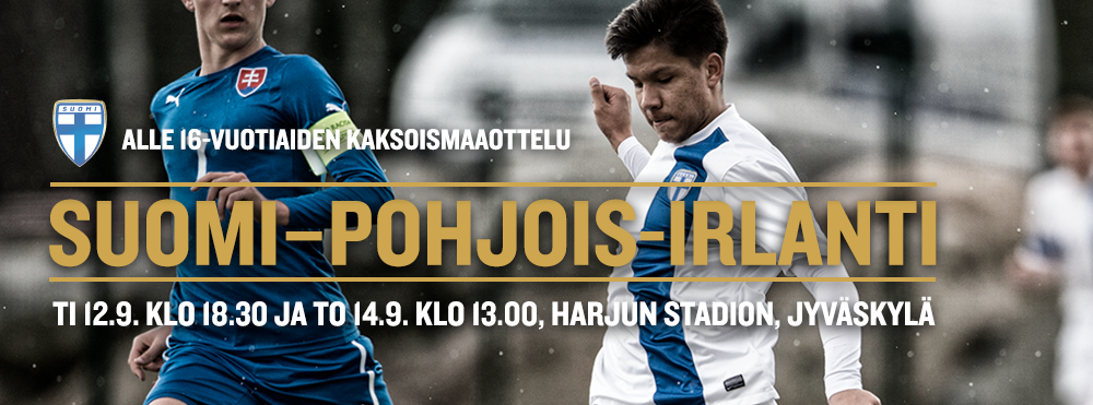 Nuorten maaottelut Harjulla tiistaina 12.9. & torstaina 14.9.