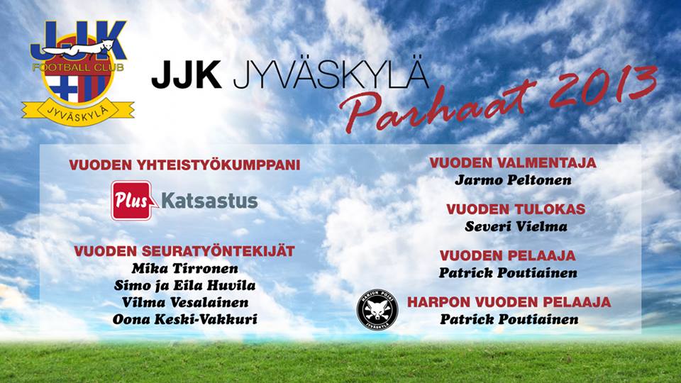 JJK-gaalassa palkittiin kauden parhaita – onnea palkituille!