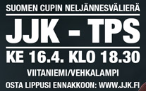 Suomen Cupin neljännesvälierä TPS:ää vastaan Jyväskylässä