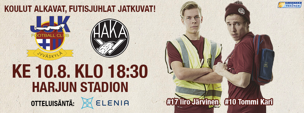 Kotiottelut jatkuvat keskiviikkona Hakaa vastaan