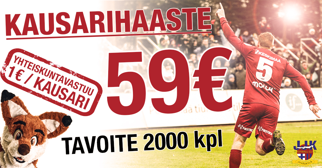 JJK Kausarihaaste 2018 – varaa heti omasi!
