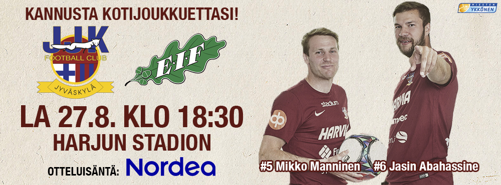 Infopaketti lauantain JJK-EIF-ottelusta